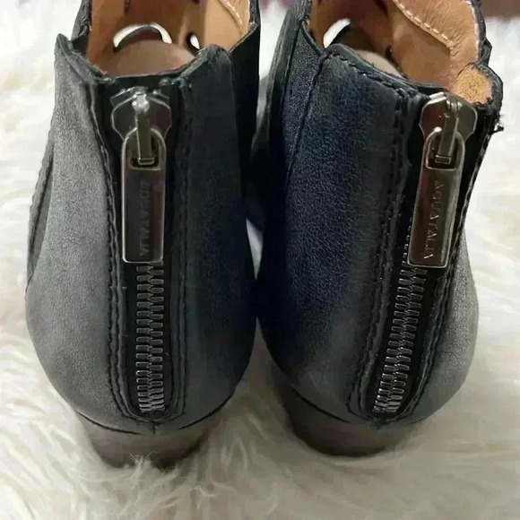 Aquatalia by Marvin K Freida Ankle Leather Cutout Boots - Picture 8 of 8